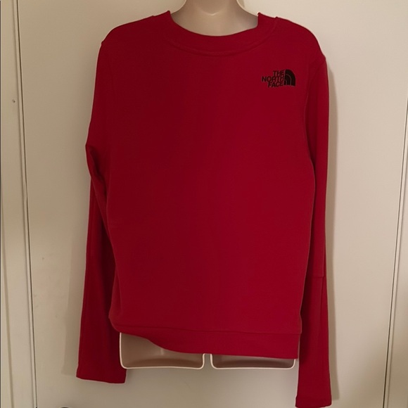 The North Face Women's Bold Red Crew Neck Sweater size Large - Picture 3 of 7